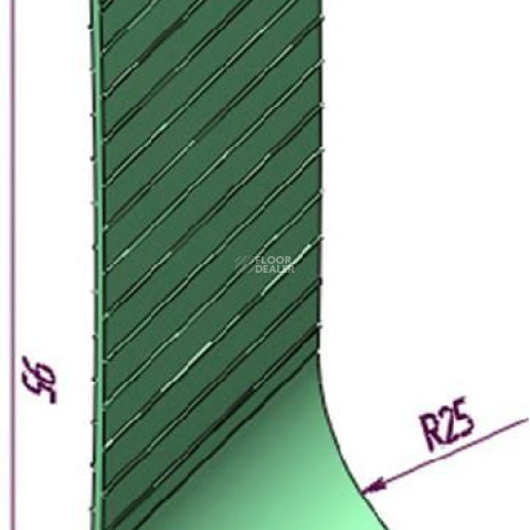 Плинтус Плинтус TKM 25  для завода на стену RAL 7046 фото 1 | FLOORDEALER